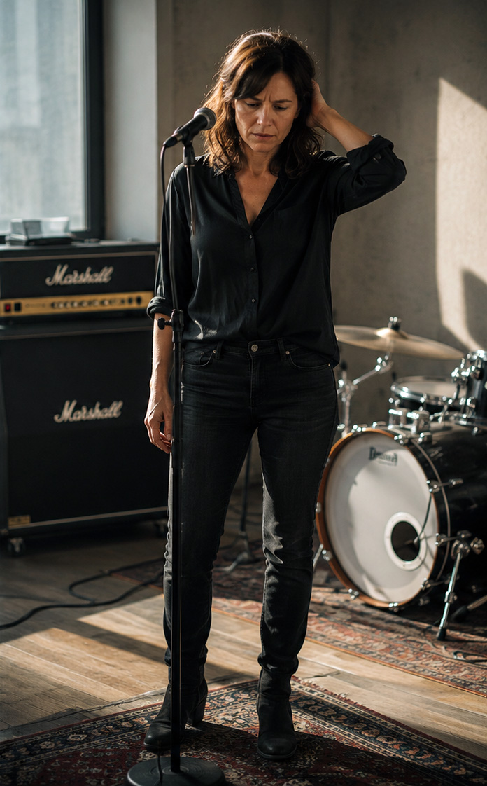 Natalie in sala prove
